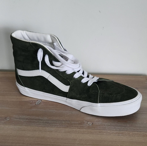 Vans Off The Wall Men's Green High-Top Sneakers, Size 10, Worn Twice, Clean - Picture 10 of 14